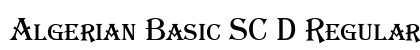 Algerian Basic SC D Regular preview