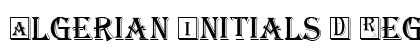 Algerian Initials D Regular preview