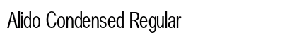 Alido Condensed Regular Preview