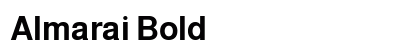 Almarai Bold preview