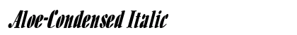 Aloe-Condensed Italic preview