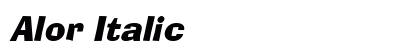 Alor Italic preview