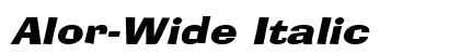 Alor-Wide Italic preview