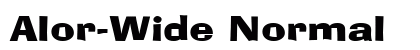 Alor-Wide Normal preview