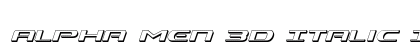 Alpha Men 3D Italic Italic preview
