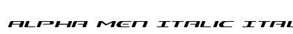 Alpha Men Italic Italic preview