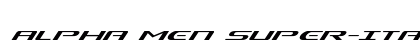 Alpha Men Super-Italic Italic preview