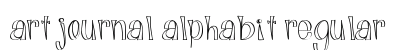 Art Journal Alphabit Regular preview