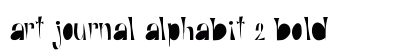 Art Journal Alphabit 2 Bold preview
