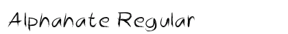 Alphahate Regular preview