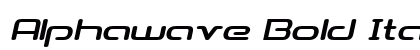 Alphawave Bold Italic Preview