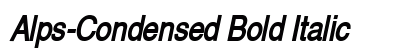 Alps-Condensed Bold Italic Preview