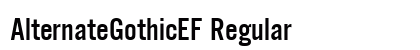 AlternateGothicEF Regular preview
