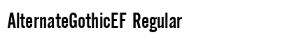 AlternateGothicEF Regular preview