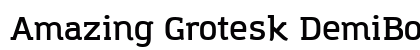 Amazing Grotesk DemiBold Preview