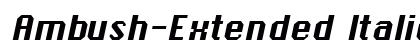 Ambush-Extended Italic Preview