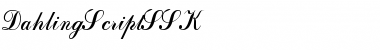 DahlingScriptSSK Regular Font