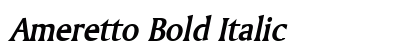 Ameretto Bold Italic Preview