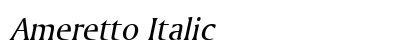 Ameretto Italic Preview