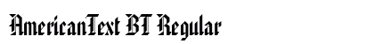 AmericanText BT Regular preview