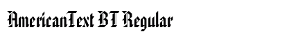 AmericanText BT Regular preview