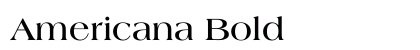 Americana Bold Preview