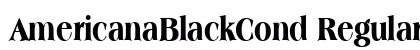 AmericanaBlackCond Regular preview
