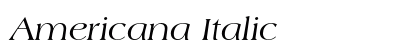 Americana Italic Preview