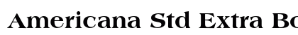 Americana Std Extra Bold Preview