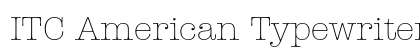 ITC American Typewriter Light Preview