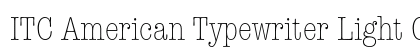 ITC American Typewriter Light Condensed Preview