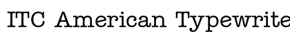 ITC American Typewriter Medium Alternate Preview