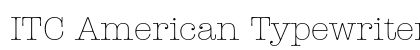 ITC American Typewriter Std Light Preview