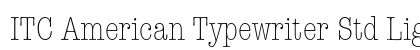 ITC American Typewriter Std Light Condensed Preview