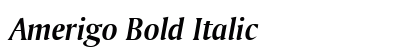 Amerigo Bold Italic Preview