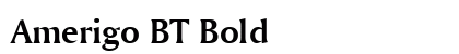 Amerigo BT Bold Preview