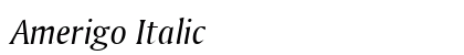Amerigo Italic preview