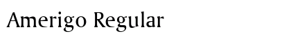 Amerigo Regular preview