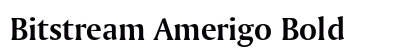 Bitstream Amerigo Bold preview