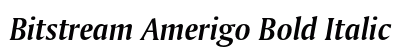 Bitstream Amerigo Bold Italic Preview