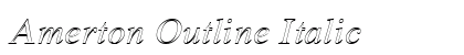 Amerton Outline Italic preview