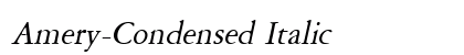 Amery-Condensed Italic preview