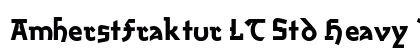 AmherstFraktur LT Std Heavy Regular Preview