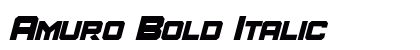 Amuro Bold Italic Preview