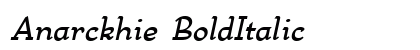 Anarckhie BoldItalic Preview