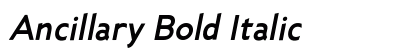 Ancillary Bold Italic Preview