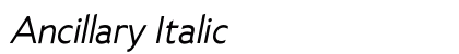 Ancillary Italic Preview