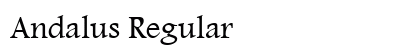 Andalus Regular preview