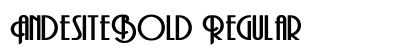 AndesiteBold Regular preview