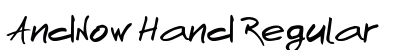 AndNow Hand Regular preview
